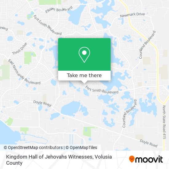 Mapa de Kingdom Hall of Jehovahs Witnesses