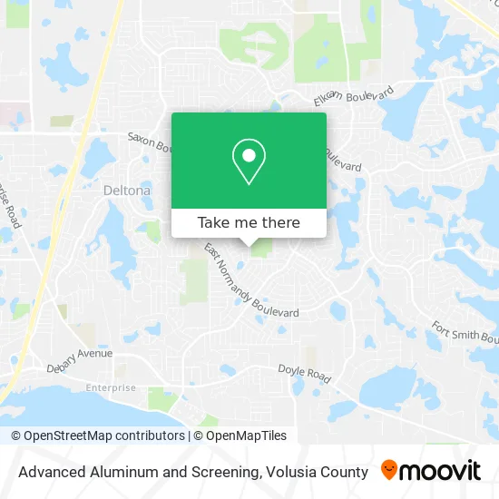 Advanced Aluminum and Screening map