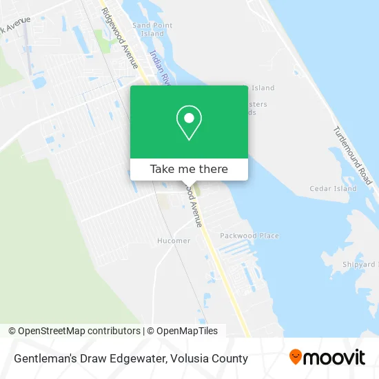 Gentleman's Draw Edgewater map