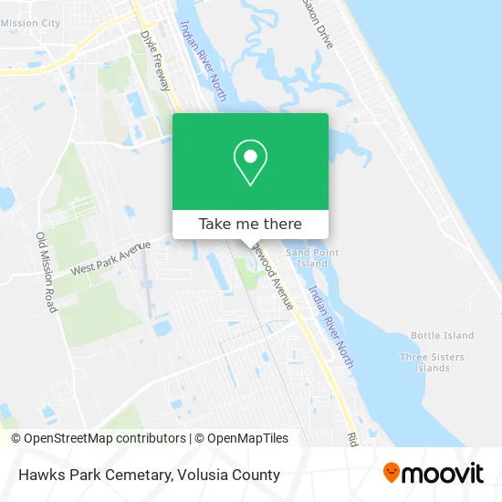 Hawks Park Cemetary map