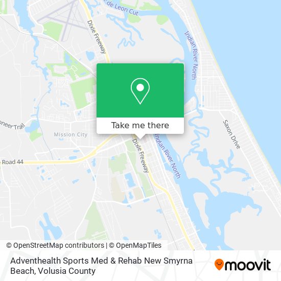 Adventhealth Sports Med & Rehab New Smyrna Beach map