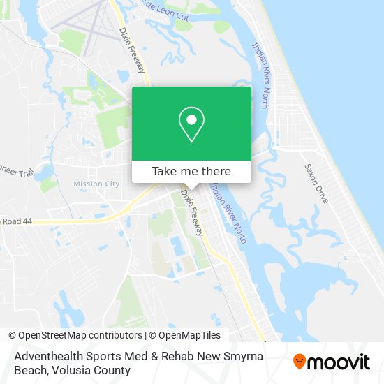 Mapa de Adventhealth Sports Med & Rehab New Smyrna Beach