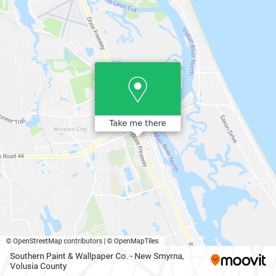 Southern Paint & Wallpaper Co. - New Smyrna map