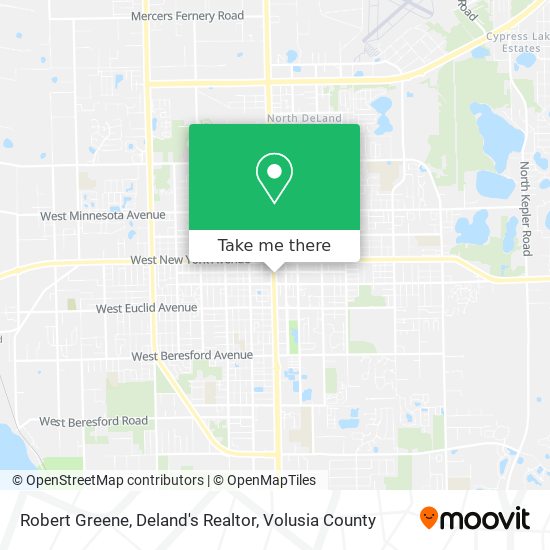 Robert Greene, Deland's Realtor map