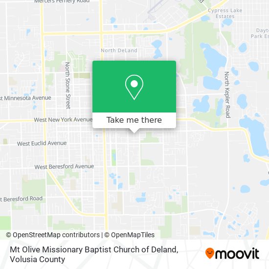 Mapa de Mt Olive Missionary Baptist Church of Deland