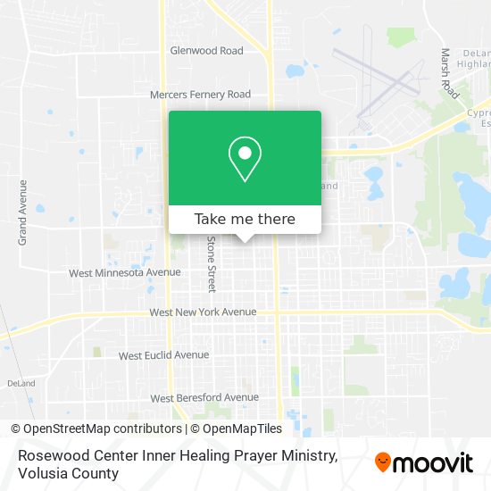 Rosewood Center Inner Healing Prayer Ministry map