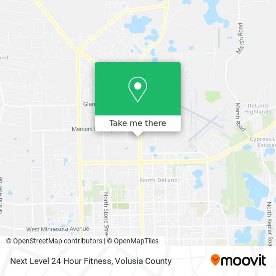 Next Level 24 Hour Fitness map