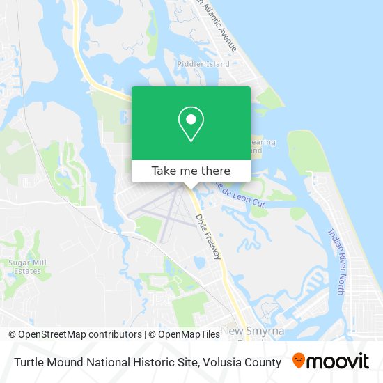 Mapa de Turtle Mound National Historic Site