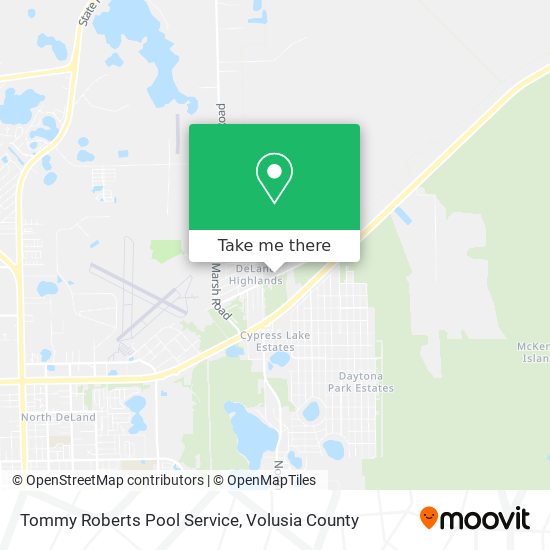 Tommy Roberts Pool Service map