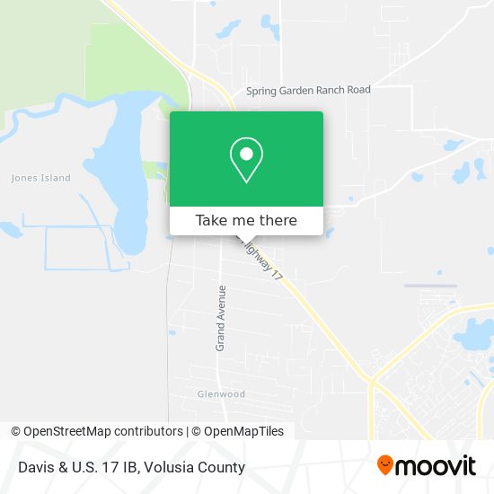 Mapa de Davis & U.S. 17 IB