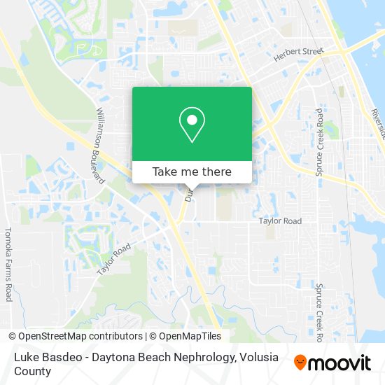 Luke Basdeo - Daytona Beach Nephrology map