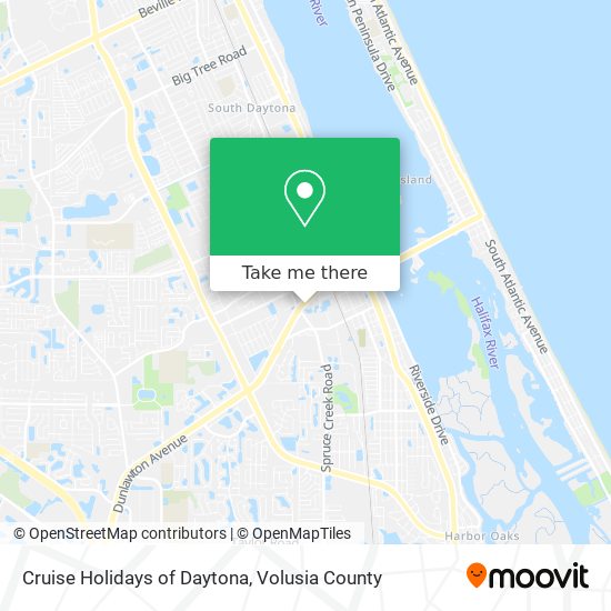Cruise Holidays of Daytona map