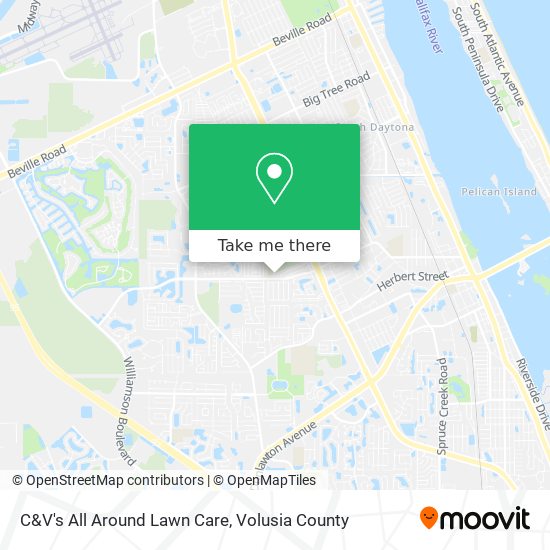 C&V's All Around Lawn Care map