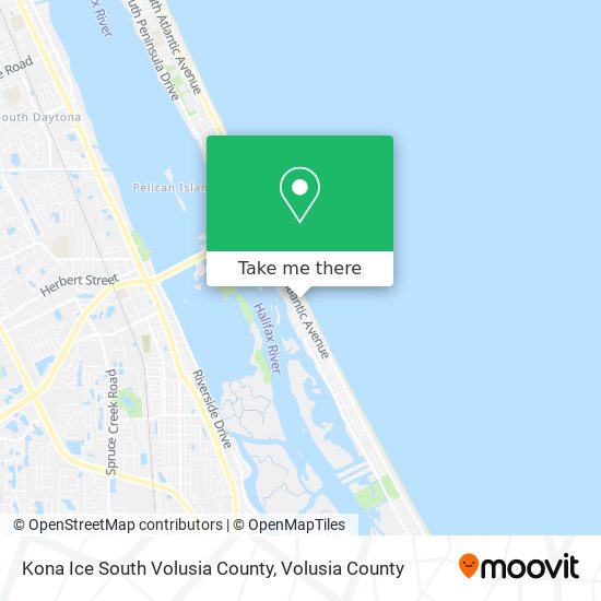 Kona Ice South Volusia County map