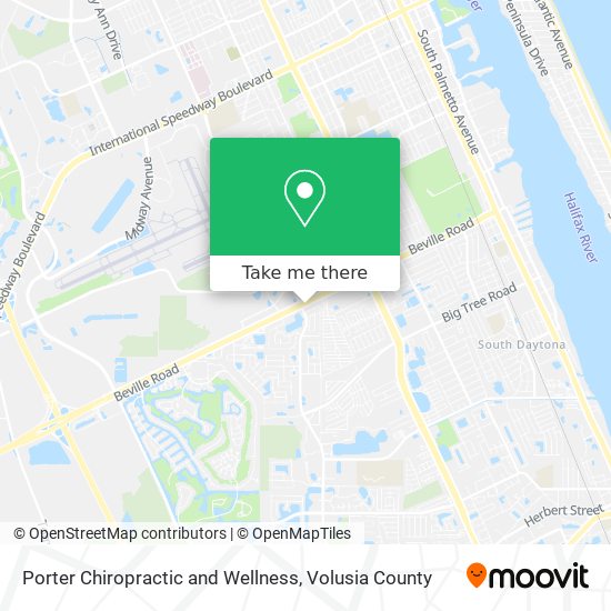 Porter Chiropractic and Wellness map