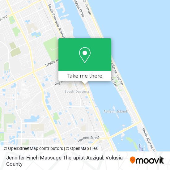 Jennifer Finch Massage Therapist Auzigal map