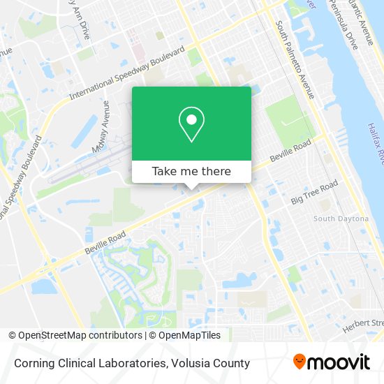 Corning Clinical Laboratories map