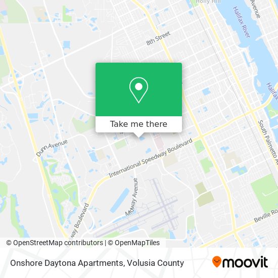 Onshore Daytona Apartments map