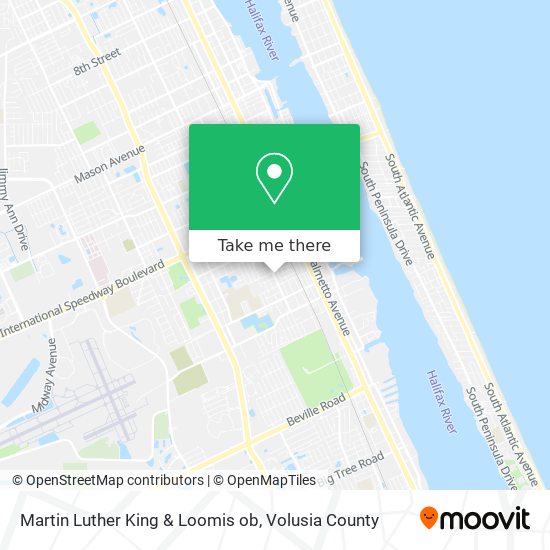 Martin Luther King & Loomis ob map
