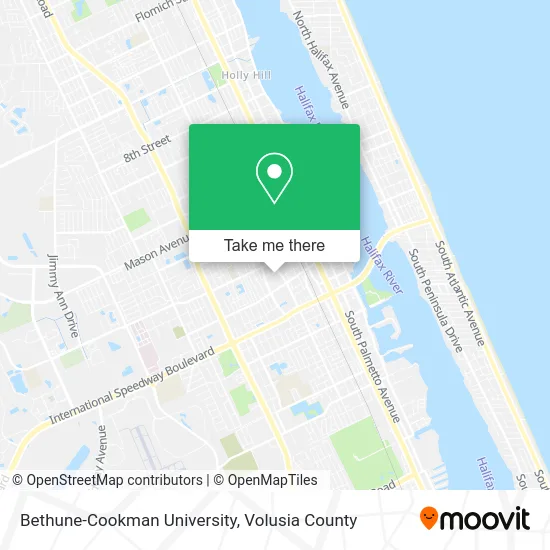 Bethune-Cookman University map