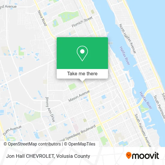 Jon Hall CHEVROLET map