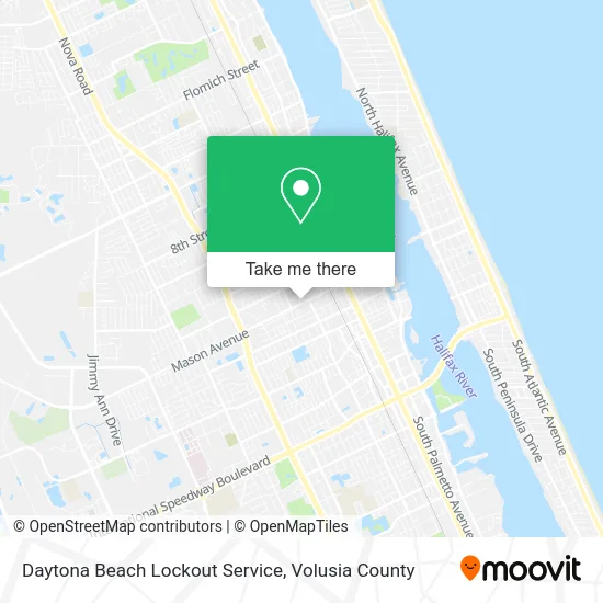 Daytona Beach Lockout Service map