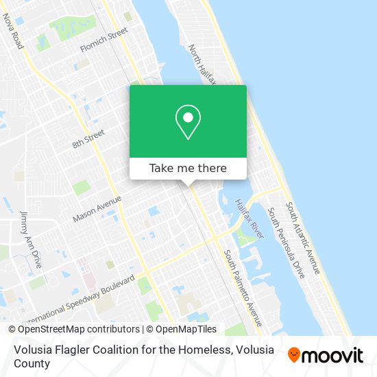 Volusia Flagler Coalition for the Homeless map
