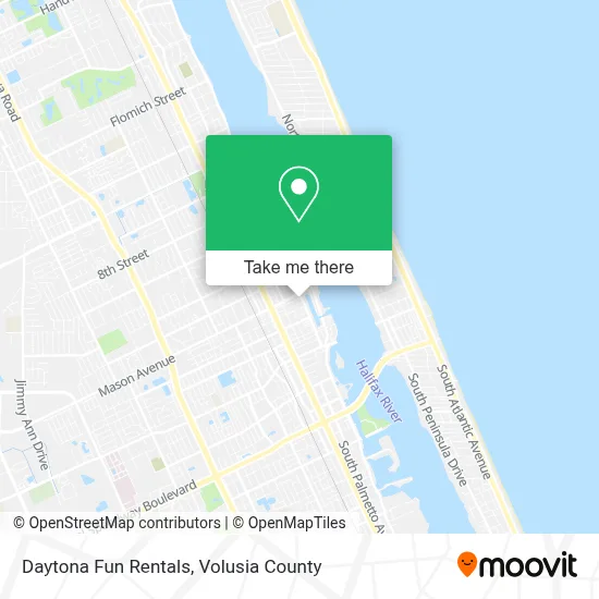 Daytona Fun Rentals map