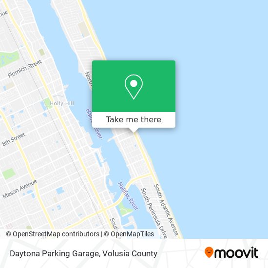 Daytona Parking Garage map
