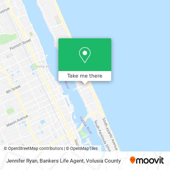 Jennifer Ryan, Bankers Life Agent map
