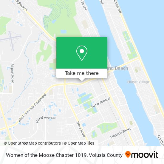 Women of the Moose Chapter 1019 map