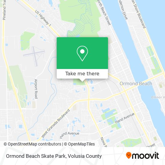 Ormond Beach Skate Park map