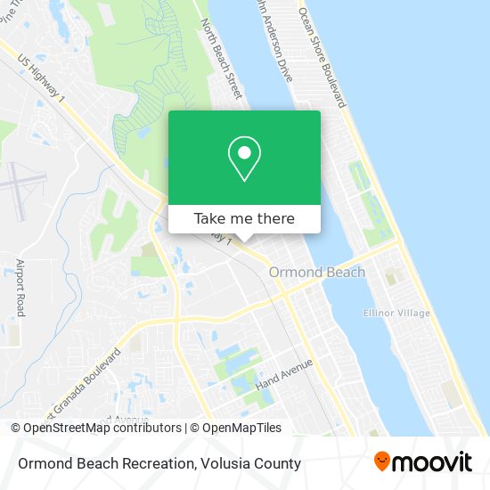 Ormond Beach Recreation map