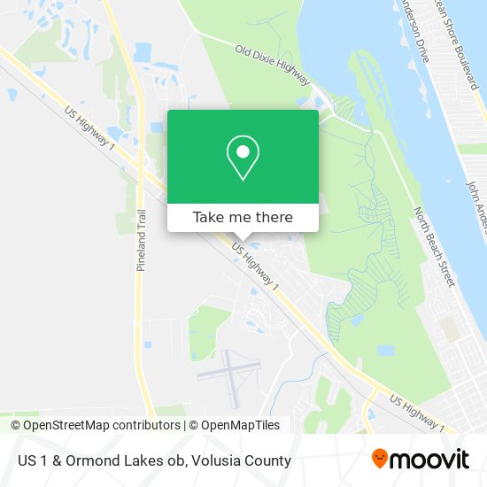 Mapa de US 1 & Ormond Lakes ob