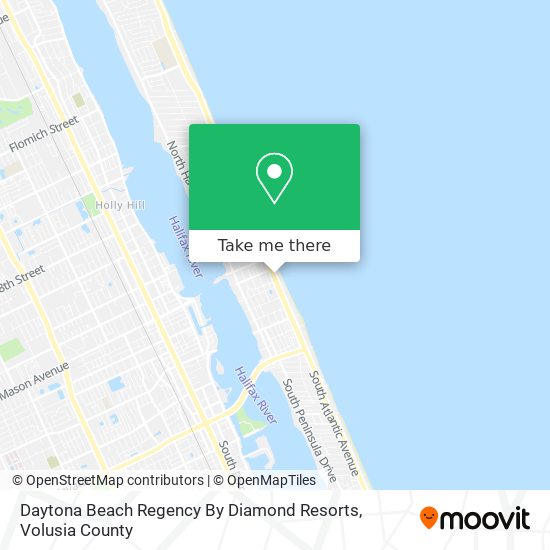 Daytona Beach Regency By Diamond Resorts map