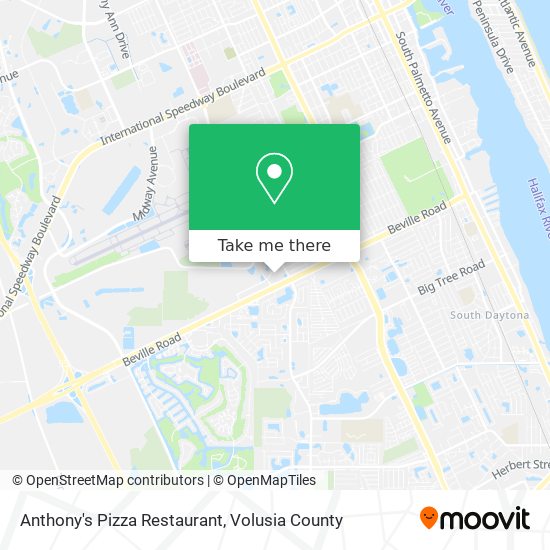 Mapa de Anthony's Pizza Restaurant