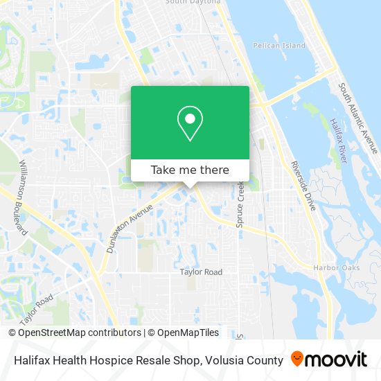 Halifax Health Hospice Resale Shop map