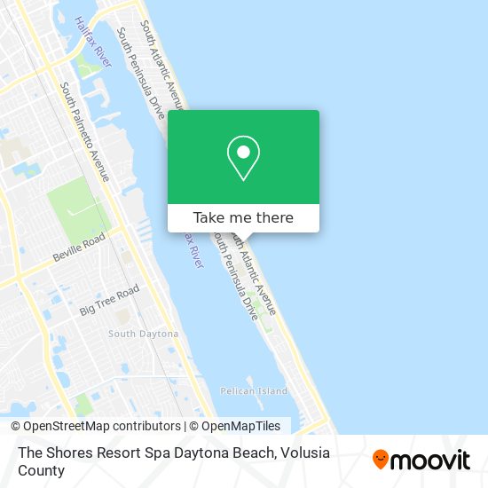 The Shores Resort Spa Daytona Beach map