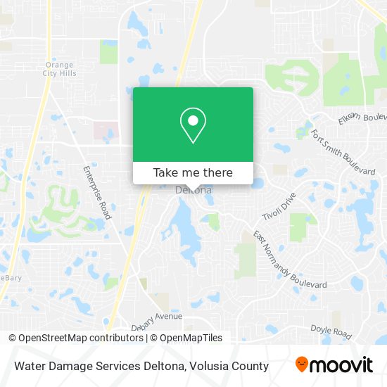 Water Damage Services Deltona map