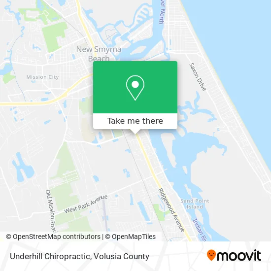 Underhill Chiropractic map