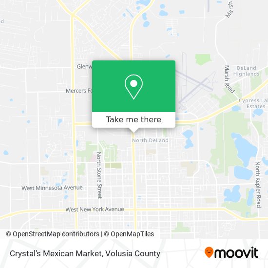 Crystal's Mexican Market map