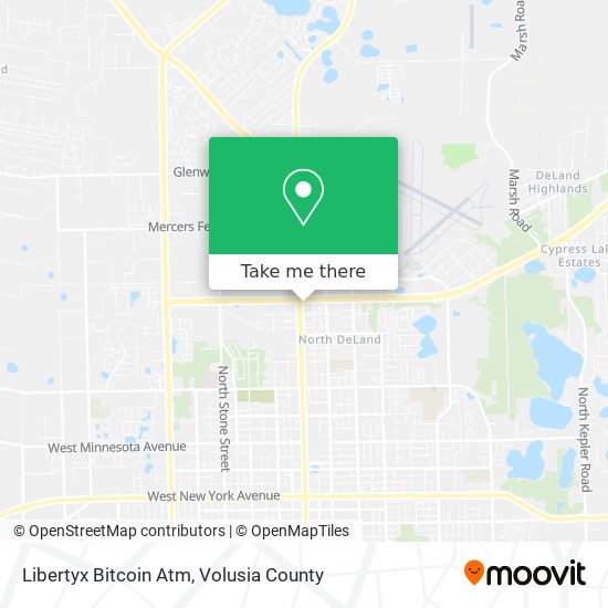 Mapa de Libertyx Bitcoin Atm