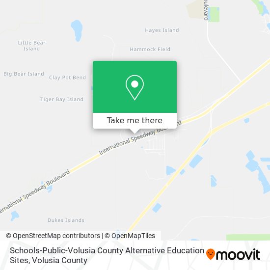Mapa de Schools-Public-Volusia County Alternative Education Sites