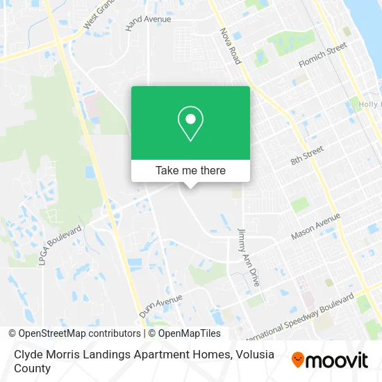 Clyde Morris Landings Apartment Homes map