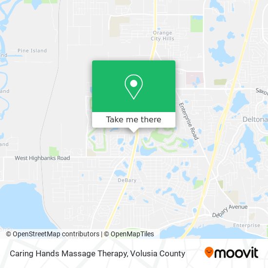 Caring Hands Massage Therapy map