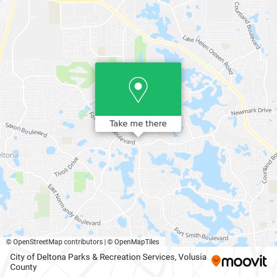 City of Deltona Parks & Recreation Services map
