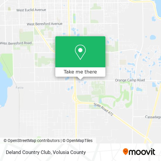 Deland Country Club map