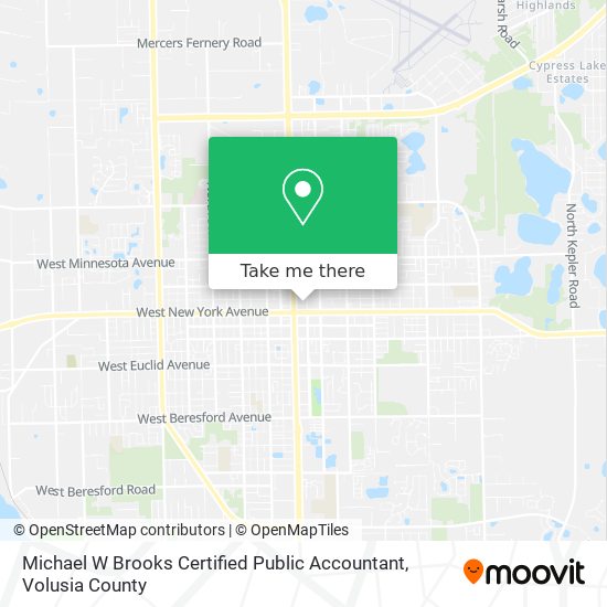 Michael W Brooks Certified Public Accountant map
