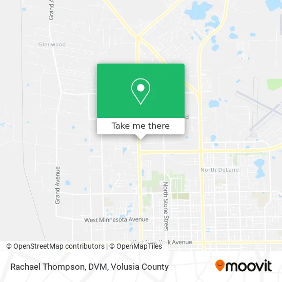 Rachael Thompson, DVM map