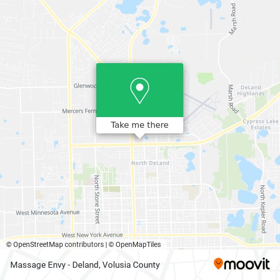 Massage Envy - Deland map